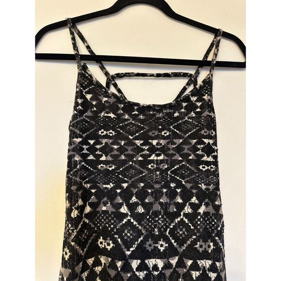 Fire Los Angelos Boho Semi Sheer Lace Maxi Dress Size Small - Picture 5 of 6